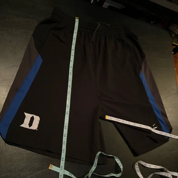 Nike Duke Lacrosse Black Athletic Shorts - Picture 7 of 10